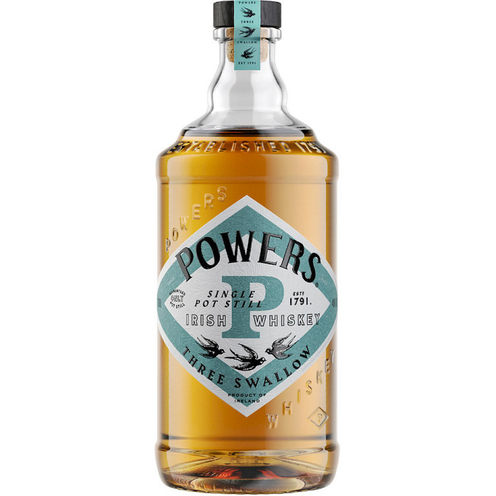 Powers 3 Swallow Irish Whiskey