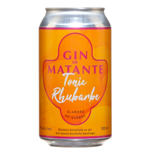 Au Pied de Cochon Gin de Matante Tonic Rhubarbe