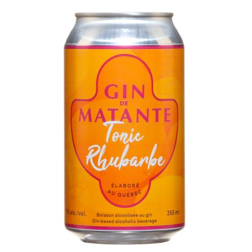 Au Pied de Cochon Gin de Matante Tonic Rhubarbe