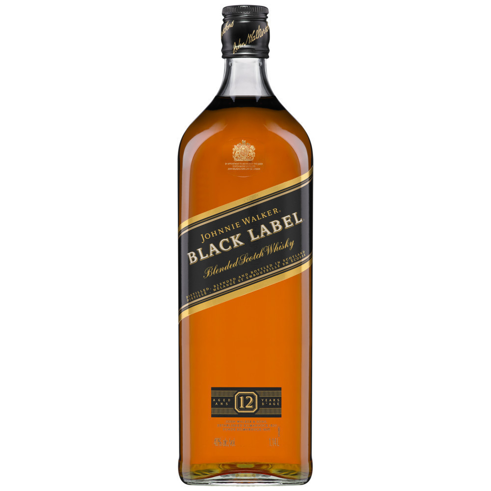 Johnnie Walker Black Label 12 Years Old Scotch Blended