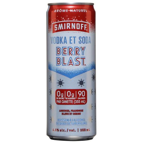 Smirnoff Vodka & Soda Berry Blast