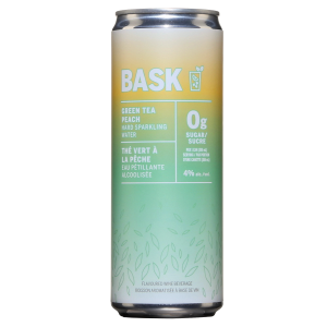 Bask Green Tea Peach Hard Sparkling Water