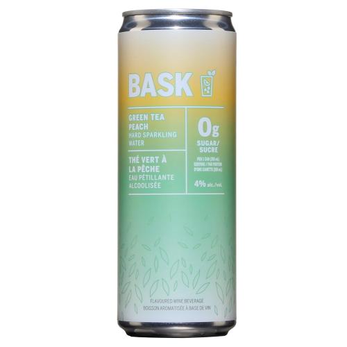 Bask Green Tea Peach Hard Sparkling Water