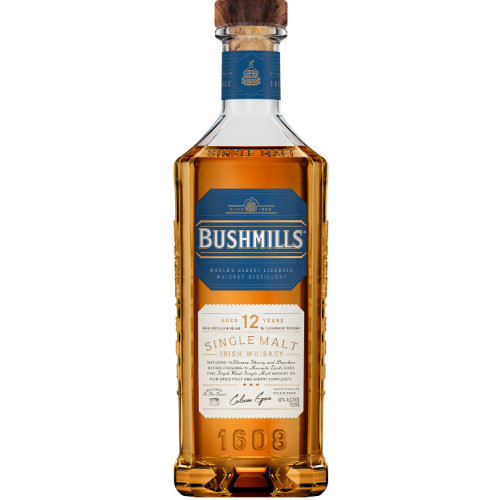 Bushmills 12 Year Old Single Malt Irish Whiskey