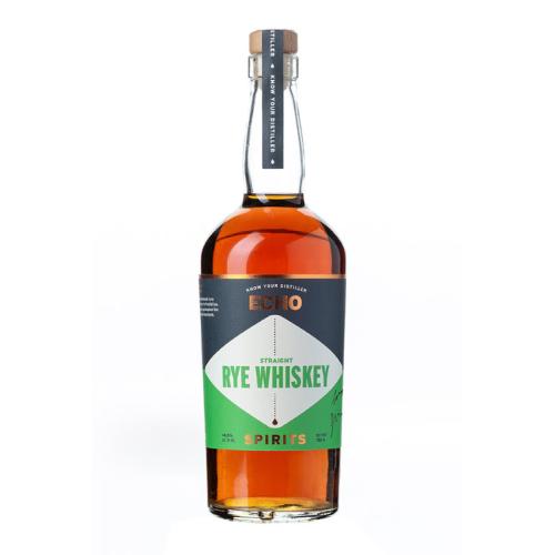 Echo Spirits Distilling Co. Straight Rye Whiskey