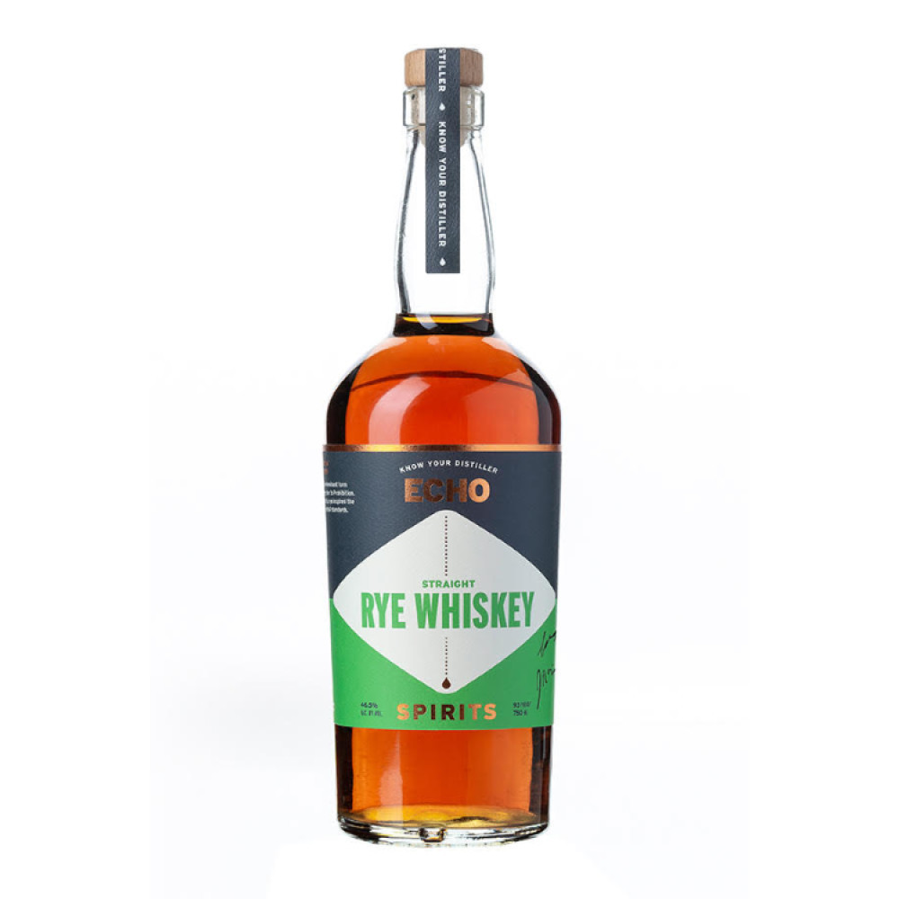 Echo Spirits Distilling Co. Straight Rye Whiskey