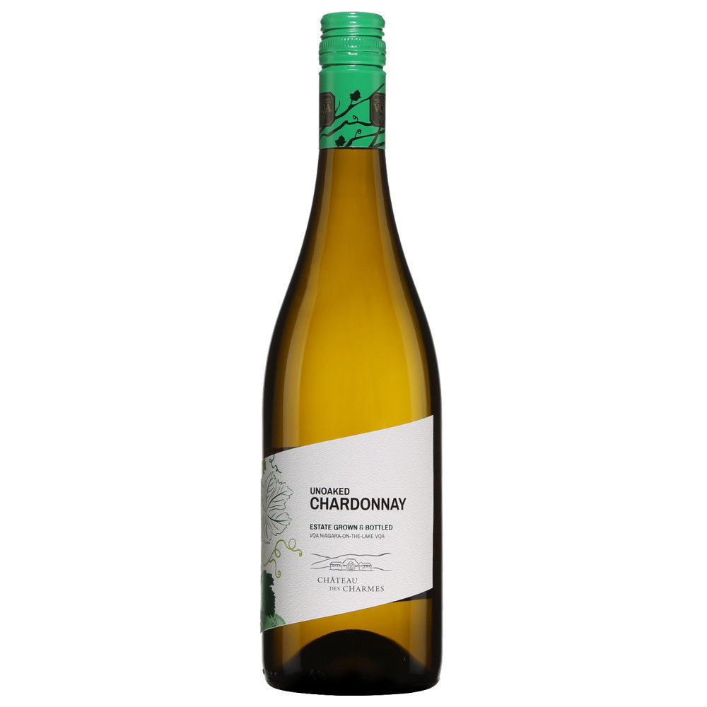 Unoaked Château des Charmes Chardonnay VQA Estate Grown & Bottled