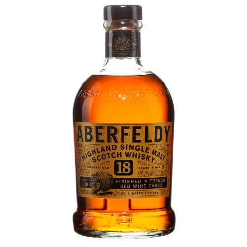 Aberfeldy 18 Years Finished In French Red Wine Casks Single Malt