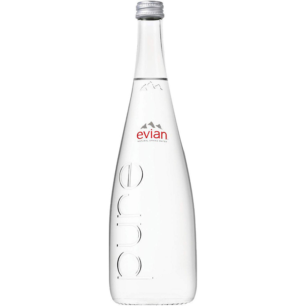 Evian Natural Sparkling Mineral Water