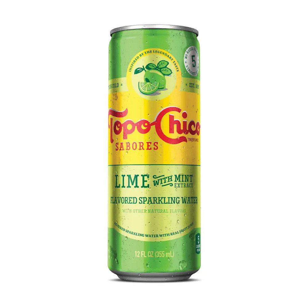 Topo Chico Sabores Lime with Mint Extract