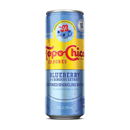 Topo Chico Blueberry Hibiscus Flavored Water